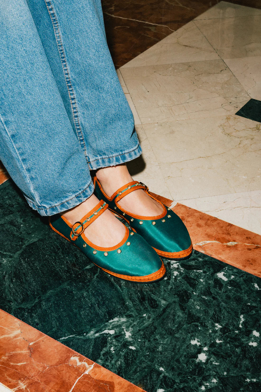Mary Jane Studs Green
