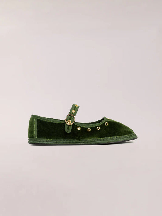 Mary Jane Studs Green Soldier