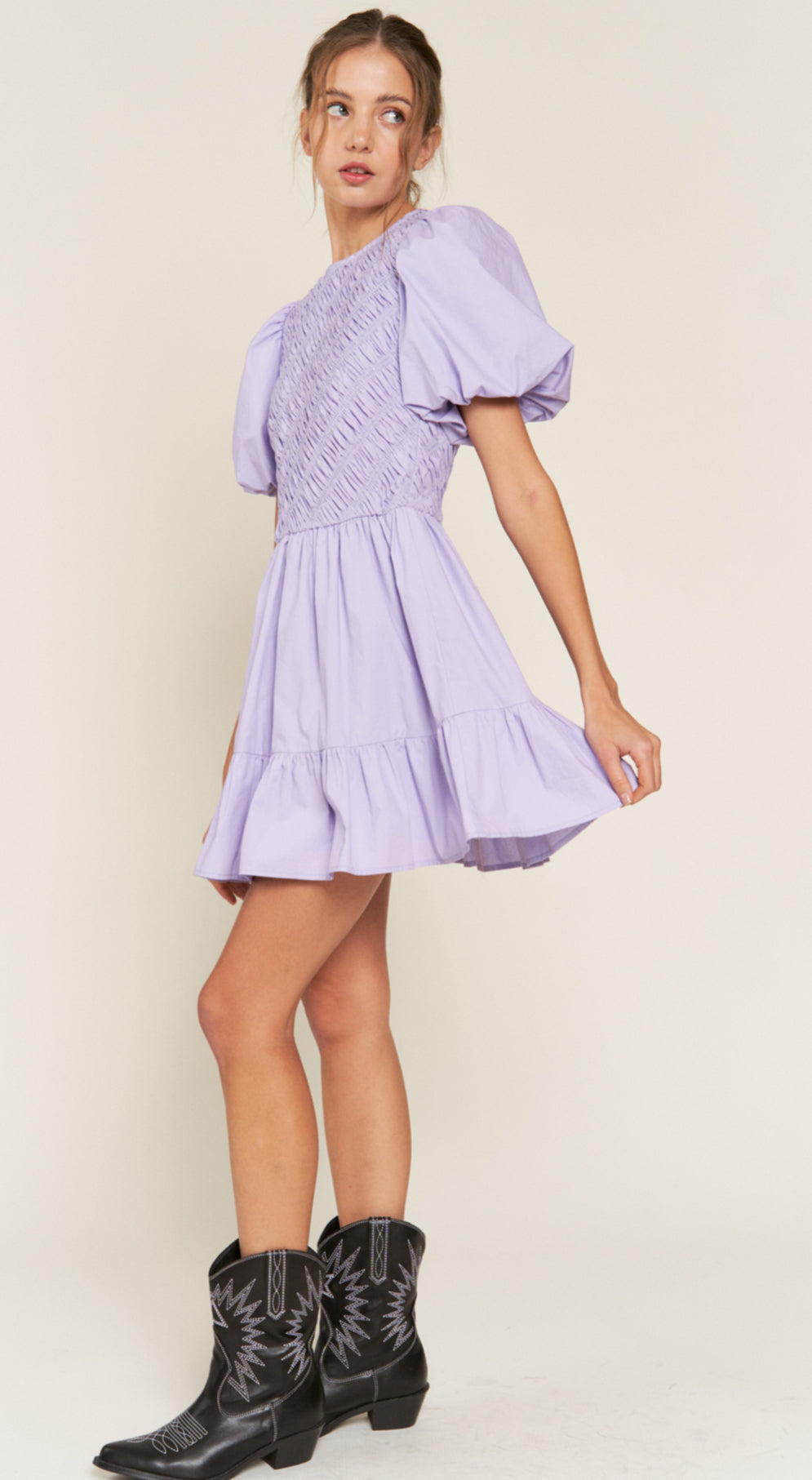 Lavendar Mini Dress