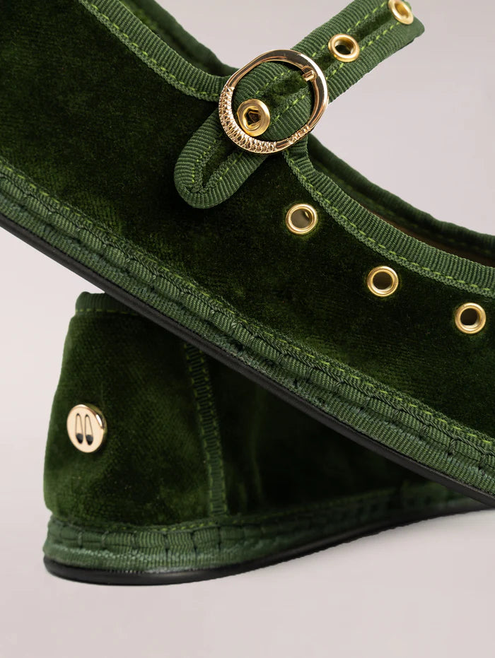 Mary Jane Studs Green Soldier