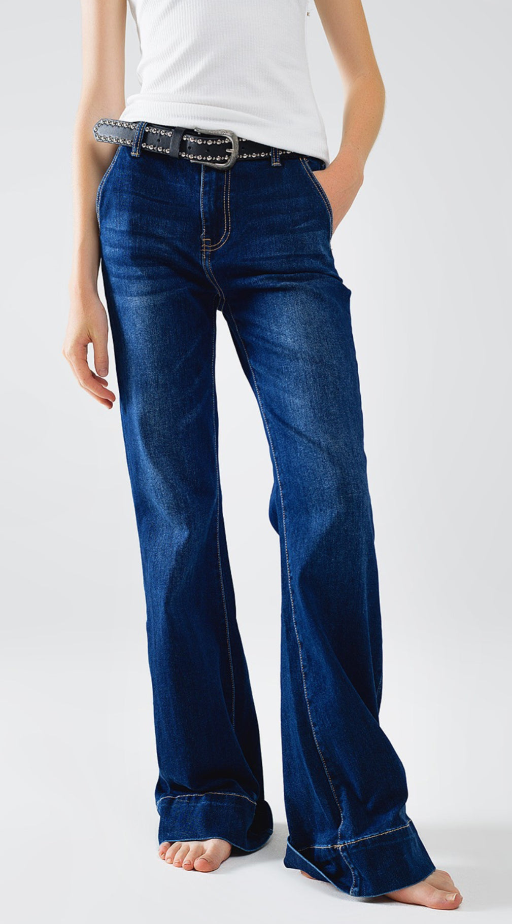 Dark Blue Flare Jean