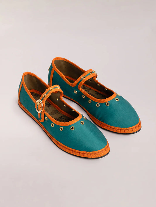 Mary Jane Studs Green