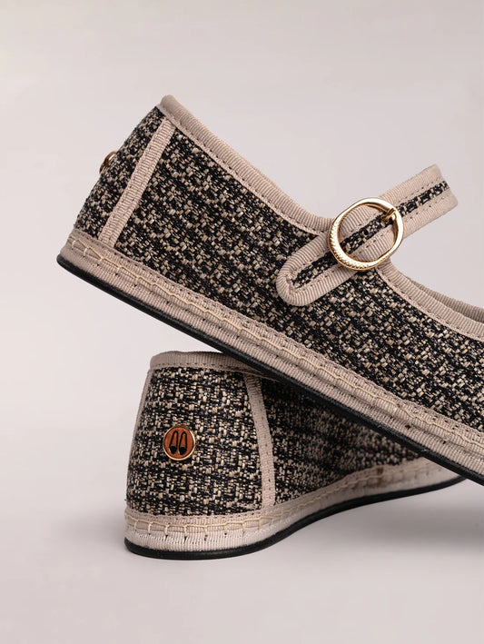 Mary Jane Jacquard Black